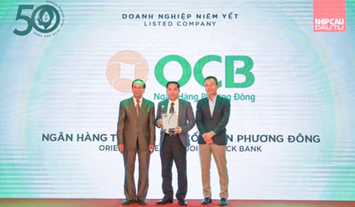 OCB được vinh danh trong top 50 doanh nghiệp phát triển bền vững 2022