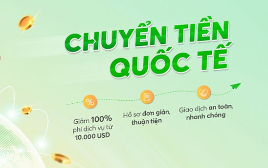 OCB miễn 100% phí chuyển tiền quốc tế
