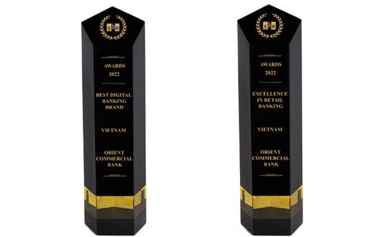 OCB nhận 02 giải thưởng của tạp chí thương hiệu toàn cầu