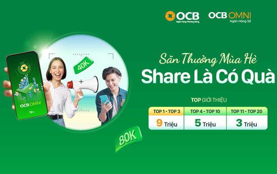 OCB thưởng quà trải nghiệm OCB OMNI