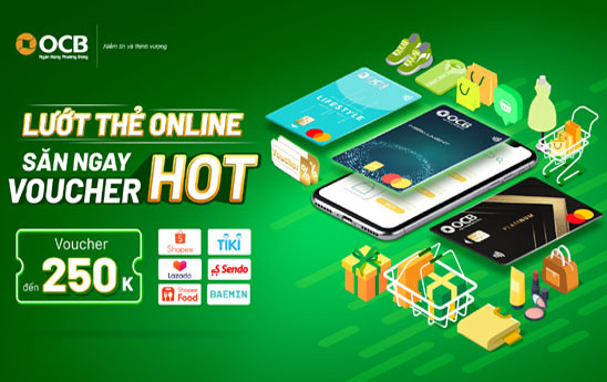 OCB triển khai chương trình “Lướt thẻ online - săn ngay voucher hot”