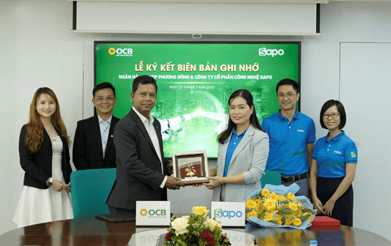OCB và SAPO hợp tác nhằm mang đến cho khách hàng những dịch vụ tài chính tối ưu