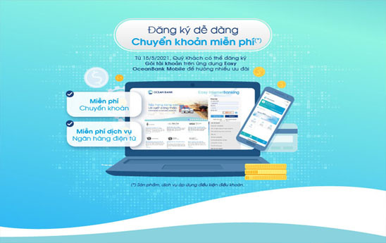 OceanBank cập nhật tính năng đăng ký Gói tài khoản khách hàng cá nhân