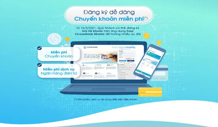 OceanBank cập nhật tính năng đăng ký Gói tài khoản khách hàng cá nhân