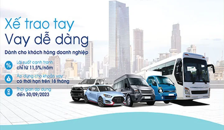 OceanBank cho khách hàng doanh nghiệp vay mua ô tô, với lãi suất ưu đãi 11,5%