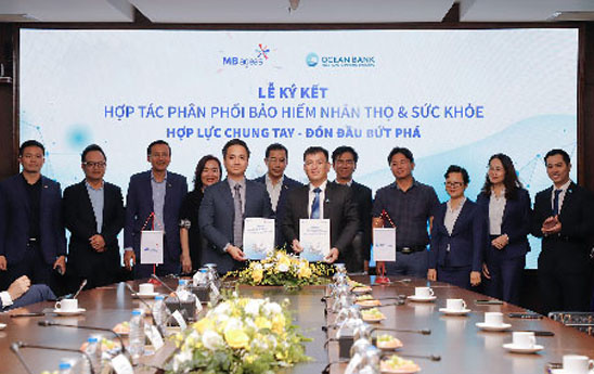 OceanBank ký thỏa thuận hợp tác bán chéo sản phẩm với MB Ageas Life