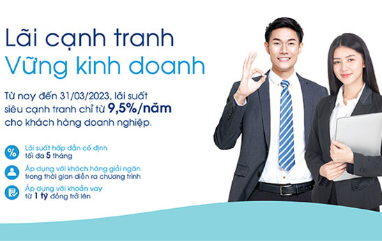 Oceanbank tung gói vay cho doanh nghiệp với lãi suất từ 9,5%/năm