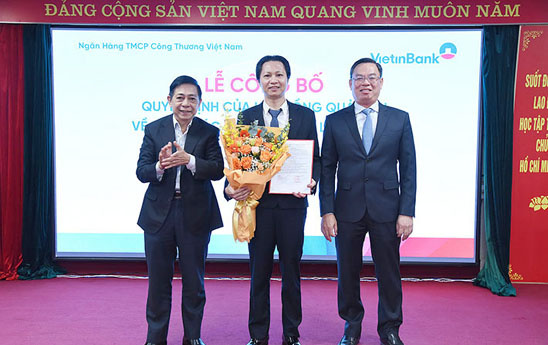 Ông Đỗ Thanh Sơn giữ chức vụ Phó Tổng Giám đốc VietinBank