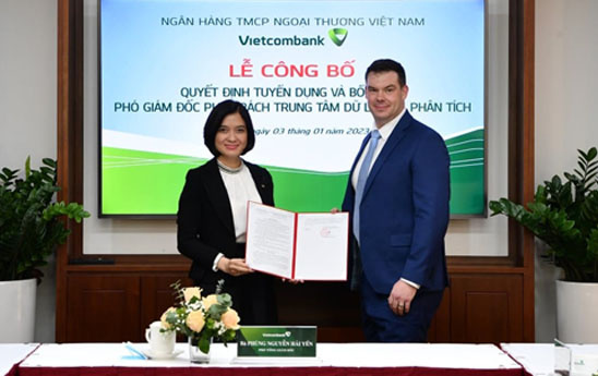 Ông Michel Edward Pearmain được bổ nhiệm giữ chức Phó Giám đốc phụ trách Trung tâm dữ liệu và phân tích Vietcombank