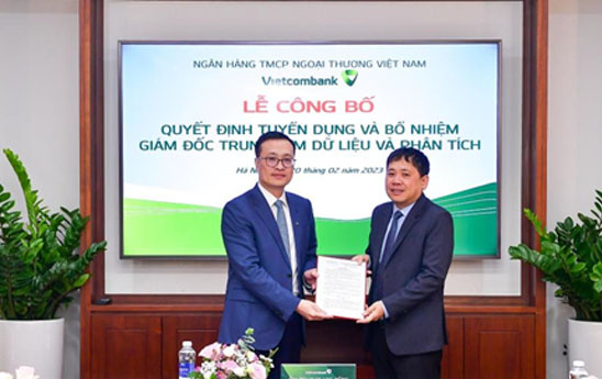 Ông Nguyễn Quang Huy giữ chức Giám đốc Trung tâm dữ liệu và phân tích Vietcombank