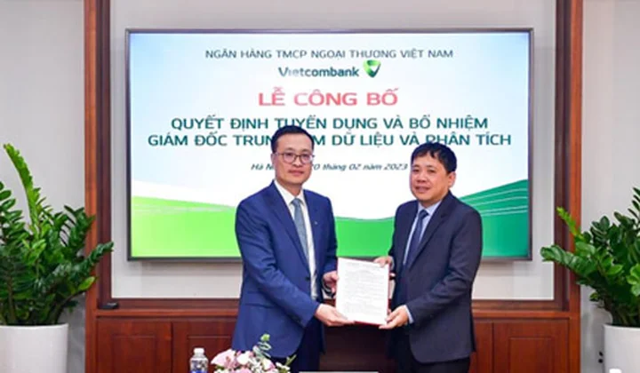 Ông Nguyễn Quang Huy giữ chức Giám đốc Trung tâm dữ liệu và phân tích Vietcombank