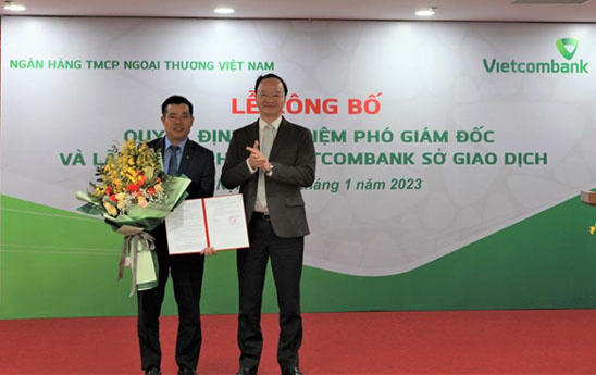 Ông Phạm Duy Hùng được bổ nhiệm giữ chức Phó Giám đốc Vietcombank Sở giao dịch