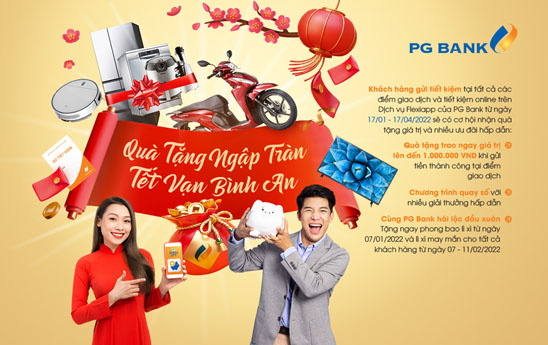 PG Bank với "Quà tặng ngập tràn - Tết vạn bình an"