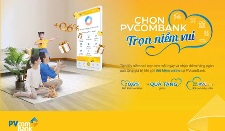 PVcomBank dành gần 3.000 quà tặng cho khách hàng gửi tiết kiệm online