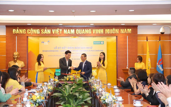 PVcomBank hợp tác toàn diện với KBank chi nhánh TP Hồ Chí Minh