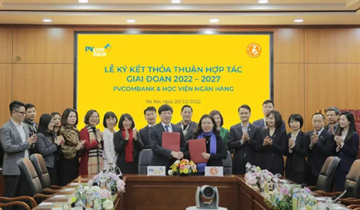 PVcomBank ký kết hợp tác cùng Học viện Ngân hàng
