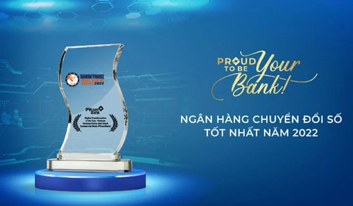 PVcomBank nhận giải “Ngân hàng chuyển đổi số tốt nhất Việt Nam 2022” của Tạp chí ABF