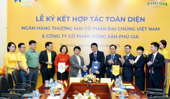 PVcomBank và Công ty cổ phần nông sản Phú Gia ký kết hợp tác toàn diện