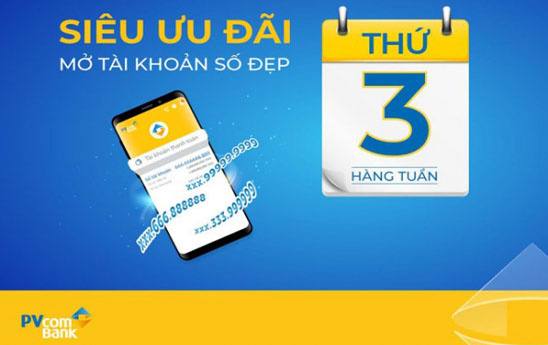 PVcomBank ưu đãi hấp dẫn “Ngày vàng số đẹp”