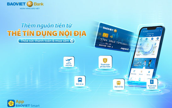 Ra mắt tính năng liên kết thẻ tín dụng nội địa trên BAOVIET Smart