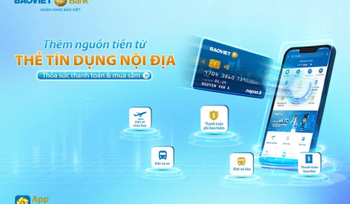 Ra mắt tính năng liên kết thẻ tín dụng nội địa trên BAOVIET Smart