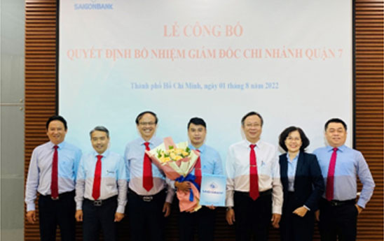SAIGONBANK bổ nhiệm lại Giám đốc chi nhánh Quận 7