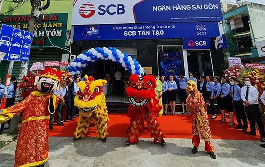 SCB chuyển địa điểm và khai trương trụ sở mới PGD Tân Tạo