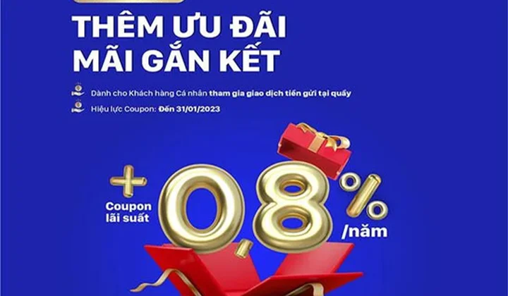 SCB tặng Coupon lãi suất 0,5%/năm cho khách hàng gửi tiền