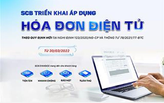 SCB triển khai áp dụng hóa đơn điện tử