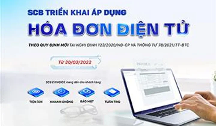 SCB triển khai áp dụng hóa đơn điện tử