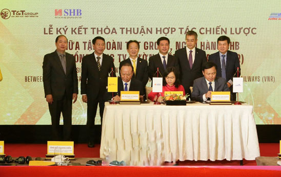 SHB, T&T Group cùng Vietnam Airlines và VNR, ký thỏa thuận hợp tác chiến lược toàn diện