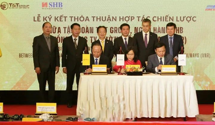SHB, T&T Group cùng Vietnam Airlines và VNR, ký thỏa thuận hợp tác chiến lược toàn diện
