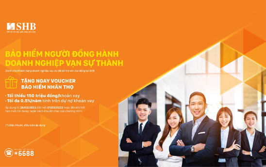 SHB giảm thêm 0,3% lãi suất cho vay đối với doanh nghiệp tham gia chương trình về bảo hiểm