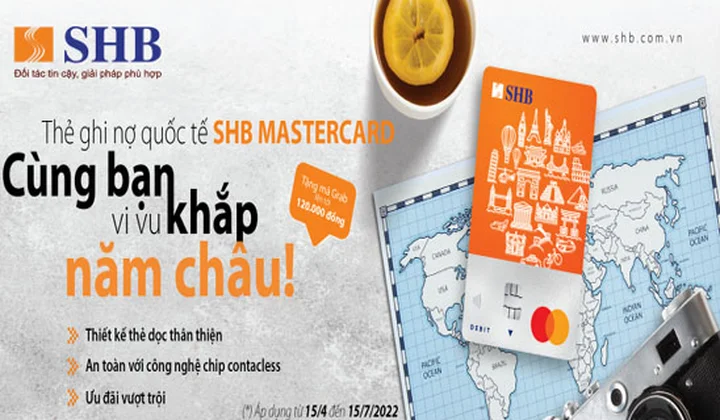 SHB lần đầu ra mắt thẻ SHB Mastercard Debit với thiết kế thẻ dọc