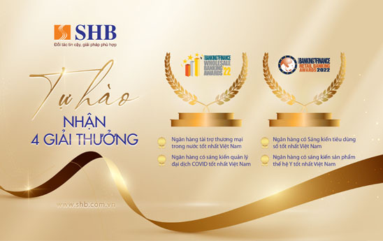 SHB nhận 4 giải thưởng của ABF
