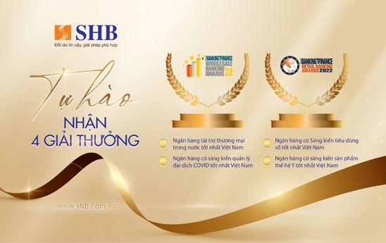 SHB nhận 4 giải thưởng của ABF