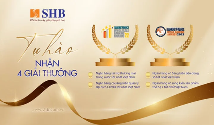SHB nhận 4 giải thưởng của ABF