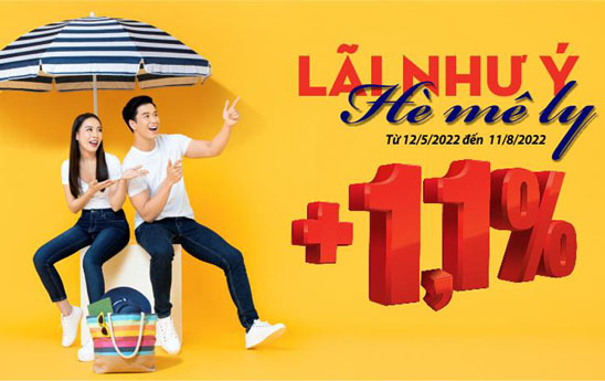 SHB tặng lãi suất lên đến 1,1%/năm cho khách hàng gửi tiết kiệm