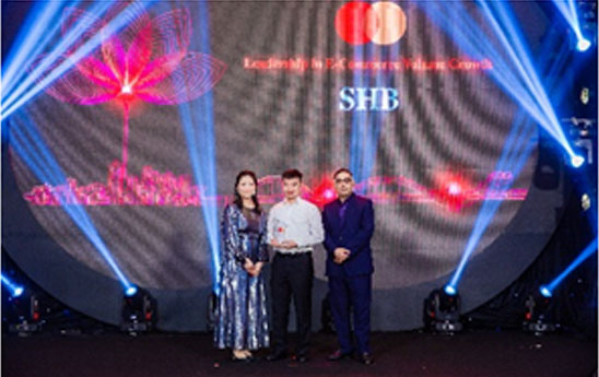 SHB tiếp tục dẫn đầu thị trường về tốc độ tăng trưởng giao dịch thanh toán online thẻ Mastercard