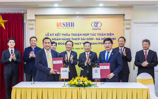 SHB và VINATEX ký kết thỏa thuận hợp tác toàn diện