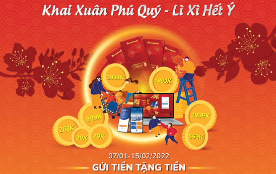 Sacombank khuyến mại “Khai xuân phú quý - Lì xì hết ý”