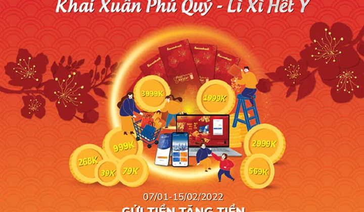 Sacombank khuyến mại “Khai xuân phú quý - Lì xì hết ý”
