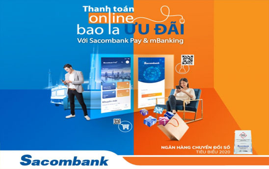 Sacombank khuyến mãi “Thanh toán online - Bao la ưu đãi”