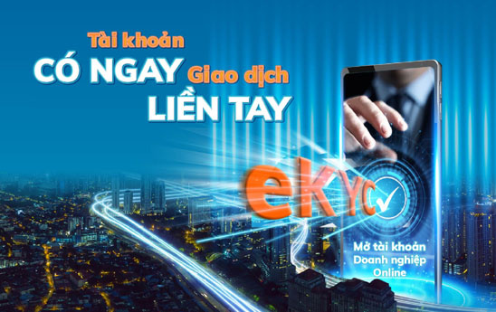 Sacombank mở tài khoản doanh nghiệp trực tuyến xác thực điện tử trên website