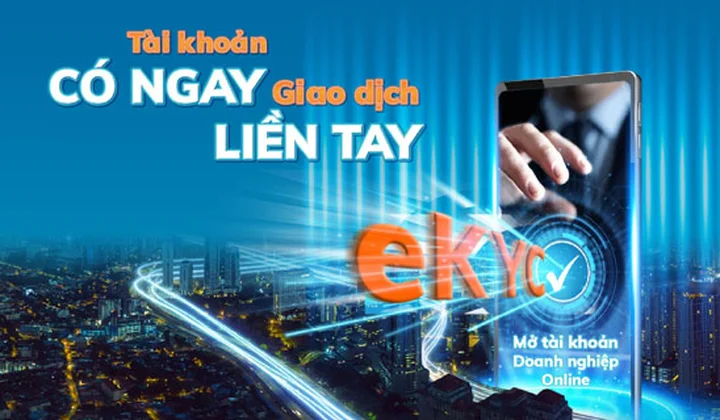 Sacombank mở tài khoản doanh nghiệp trực tuyến xác thực điện tử trên website