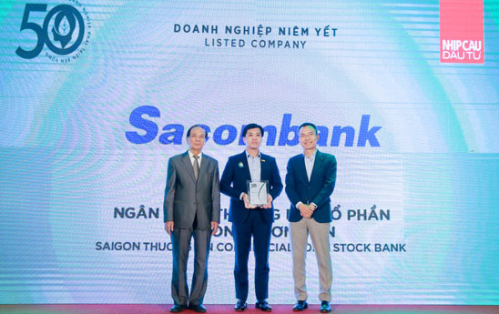 Sacombank nhận giải thưởng TOP 50 Doanh nghiệp phát triển bền vững 2022