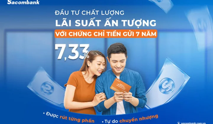 Sacombank phát hành chứng chỉ tiền gửi