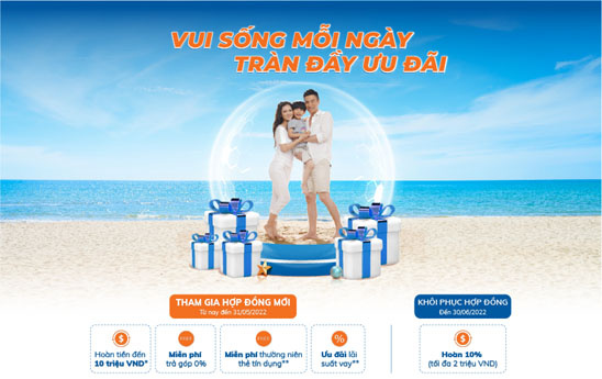 Sacombank triển khai chương trình “Vui sống mỗi ngày, tràn đầy ưu đãi”