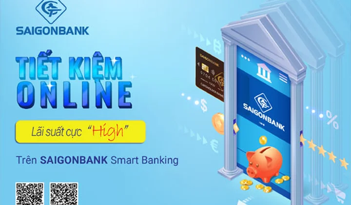 SaiGonBank Smart Banking mở thêm tính năng “Tiết Kiệm Online”