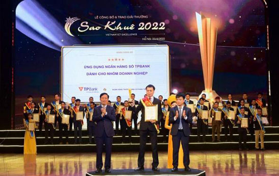 TPBank Biz nhận đánh giá 5 sao trong Giải thưởng Sao Khuê 2022